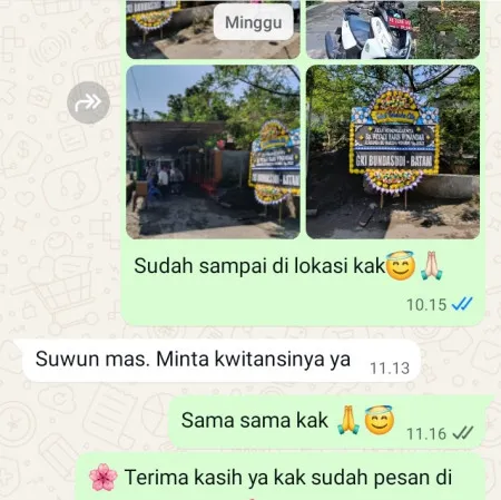Pengiriman Papan Bunga Duka Sukajaya Cimerak